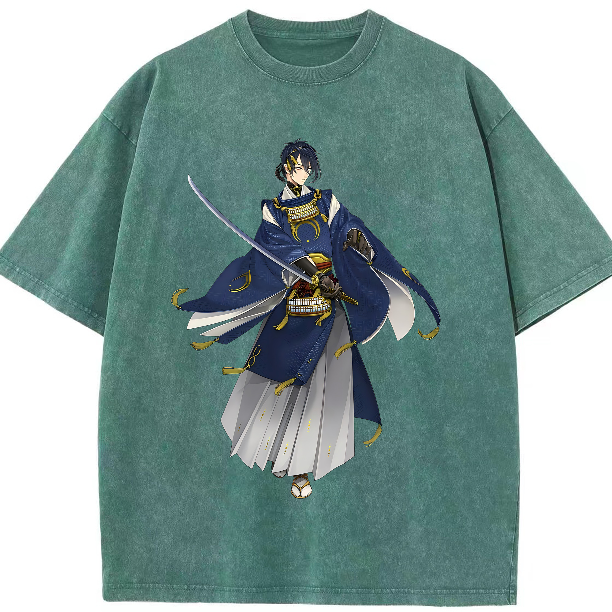 （画像用） 刀剣乱舞 Touken Ranbu 綿100% ヴィンテージ風 半袖Tシャツ（フロントプリント）